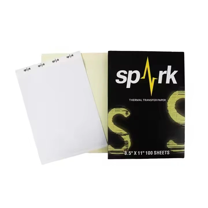 Spark Smooth Tattoo Paper Inkjet รายละเอียดความมันวาวสูงกระดาษลายฉลุชั่วคราวศิลปะร่างกายที่แม่นยำ