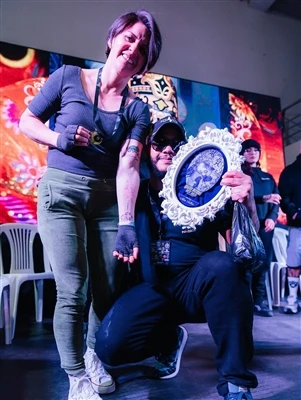 SPARK- Supported Artist @ Davis.quilumba คว้าอันดับสองที่ Quito Tattoo Fest ด...
