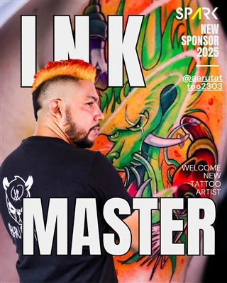 Spark Artist @Aarutattoo2303 ได้รับเกียรติสูงสุดในการประชุมรอยสัก Internation...