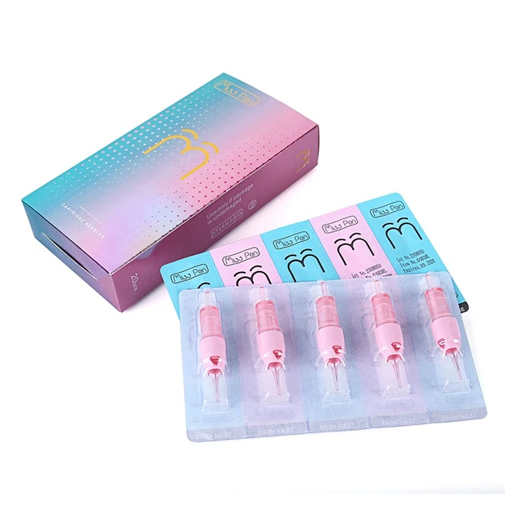 ผู้จัดจำหน่าย Spark China Custom Custom Makeup เข็มคาร์ทริดจ์คาร์ทริดจ์สำหรับพลาสติกรอยสักคิ้ว