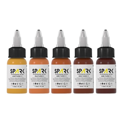 มืออาชีพ EU REACH Compliant 1oz Flesh Tone Tattoo Ink Set สำหรับช่างแต่งหน้าและช่างสักถาวร