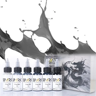 ชุดหมึกรอยสักสีเทามืออาชีพชุด 30ml/1oz ออร์แกนิกสีของเหลวชุดศิลปินแต่งหน้าที่กำหนดเองหมึก