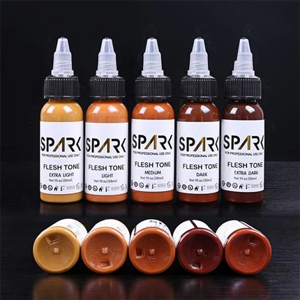 ชุดหมึกสักสีผิว Spark Tattoo Ink ชุดหมึกสักสำหรับปกปิดผสมผสานรอยสักเครื่องสำอาง