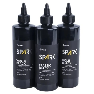 Spark Model High Quality Model Deep Black Tattoo Ink 3 Series Classic Black/Hole Black/Vanta Black ถาวรรอยสักถาวร
