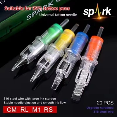 Spark คุณภาพสูงหลายรุ่นที่บรรจุเป็นรายบุคคลบรรจุสแตนเลสสตีลคาร์ทริดริดจ์คาร์ทริดจ์สำหรับร่างกายศิลปะสำหรับร่างกาย
