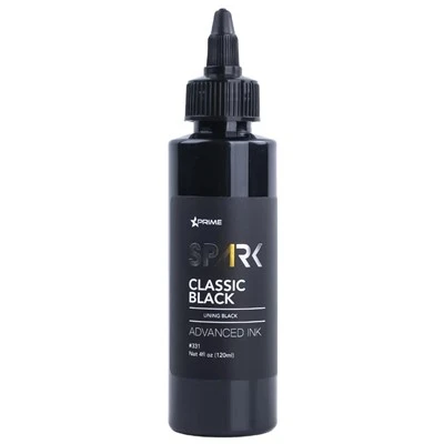 Spark Wholesale 120ml/4oz Professional Black Tattoo Tattoo Tattoo สำหรับ Body Art