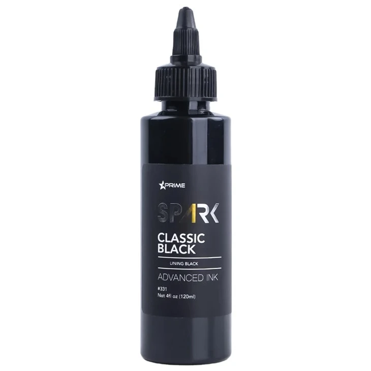 Spark Wholesale 120ml/4oz Professional Black Tattoo Tattoo Tattoo สำหรับ Body Art