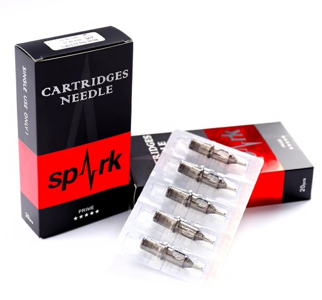 Smoke Gray Prime Spark Axis+ Tattoo Needle Cartridge