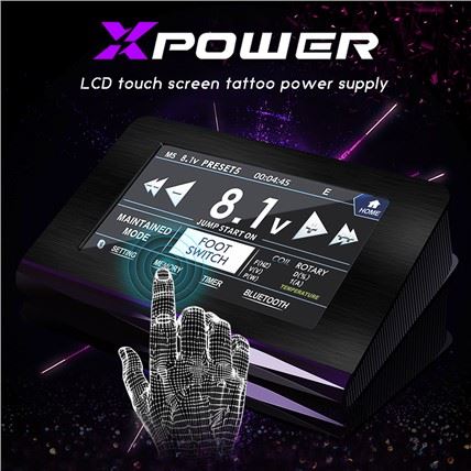 ดิจิตอลจอแอลซีดีสัก XPower จัดหาเครื่องสักโรตารี่เครื่องคอยล์ปากกา XPower สักซัพพลาย