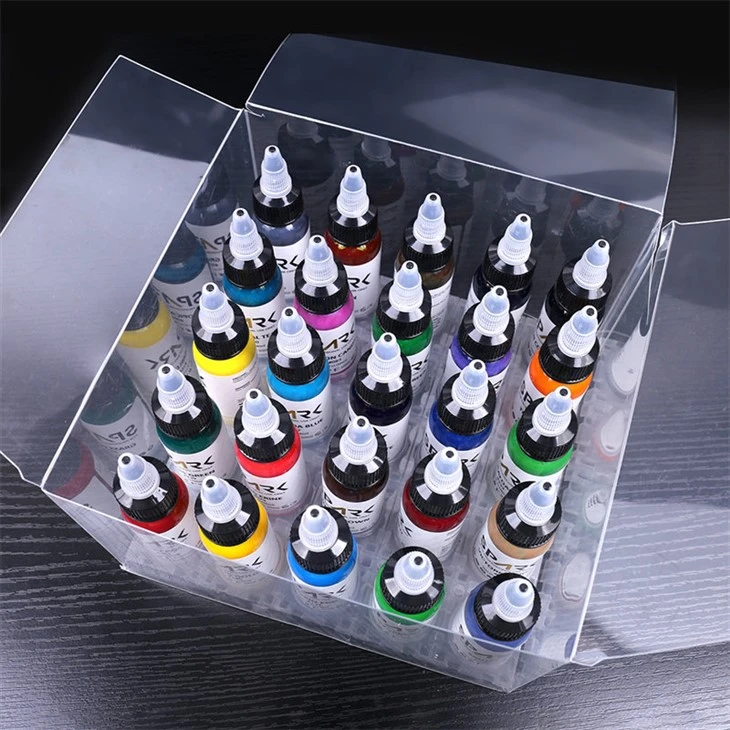 ชุดสี 25 สี Leadfree Spark Tattoo Ink หมึกสักสีดำ หมึกสักสีดำ