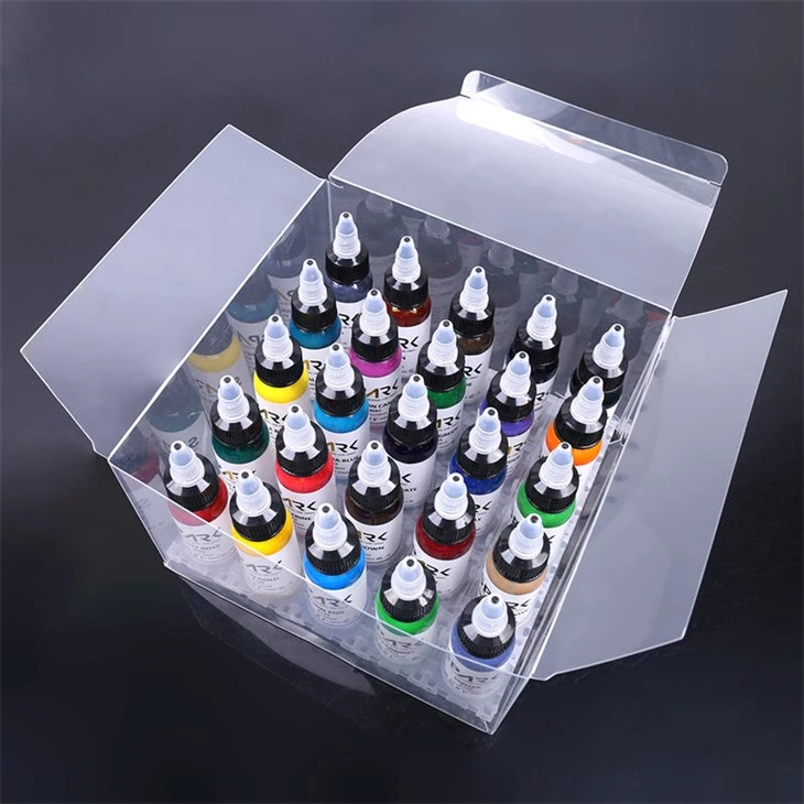 25 สีชุดหมึกสักแสง Spark Original Tattoo Ink สีดำ