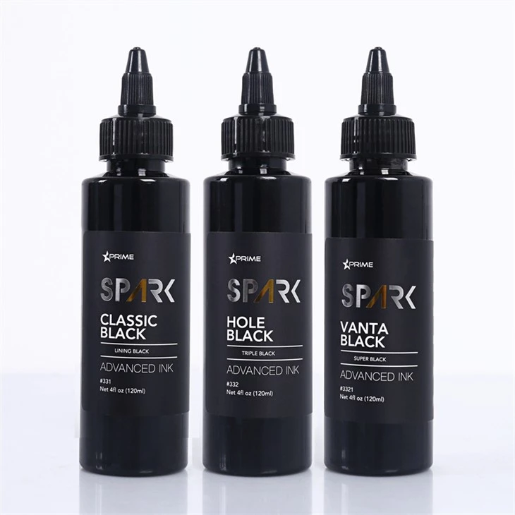 4OZ Classic Black Hole Black Vanta Black Spark Tattoo Ink หมึกสักสีดำ