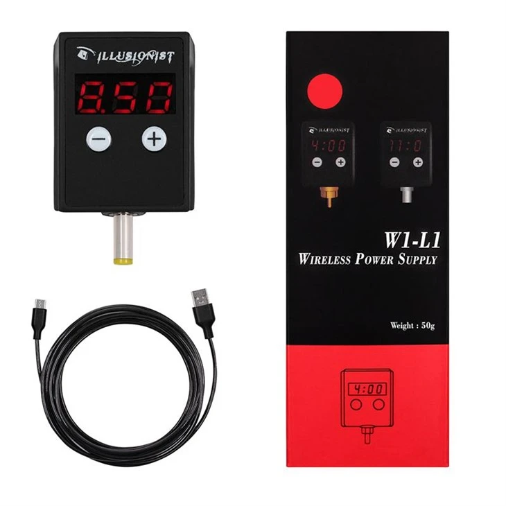 แหล่งจ่ายไฟไร้สาย 4V-11V 1500mAh แบตเตอรี่สัก