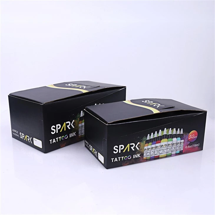 50 ชุดสีเม็ดสีหมึกสัก Spark ชุดหมึกสักมืออาชีพ