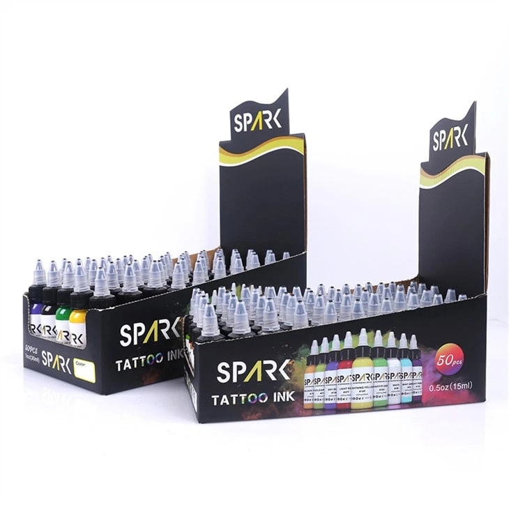 50 ชุดสี Pigments Tattoo Ink หมึกสักมังสวิรัติ Tattoo Ink 30ml