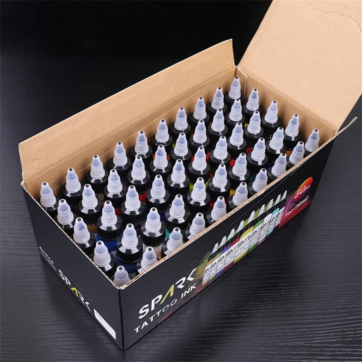 50 ชุดสีพรีเมี่ยม Spark Tattoo Ink Tattoo Supply ชุดหมึกสัก
