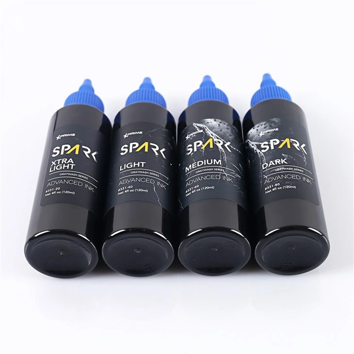 Grey Wash Spark หมึกสักคุณภาพสูงชุดหมึกสักมืออาชีพ