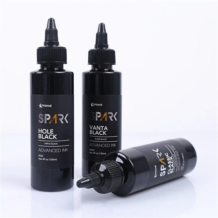 Hole Black 4OZ Triple Black Ink Series Spark Tattoo Ink หมึกสักแสงสีดำ