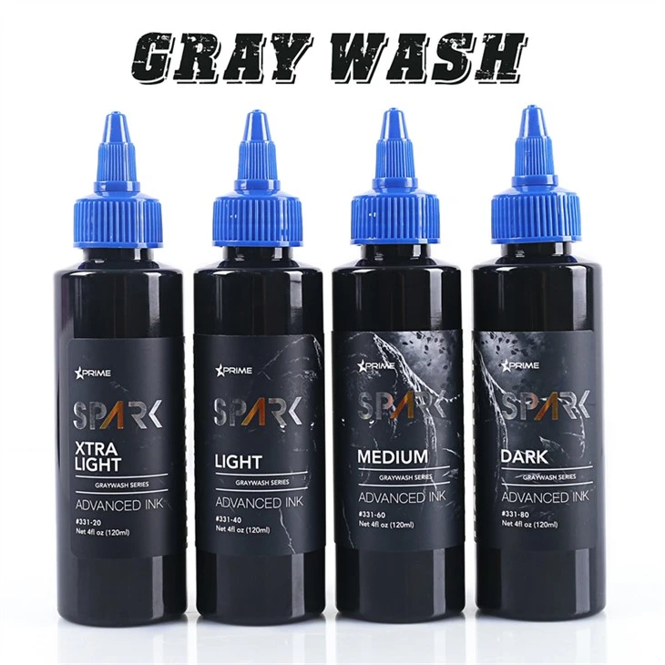 ชุดหมึกสัก Graywash ชุดหมึกสัก Spark ชุดหมึกสักมืออาชีพ จอแสดงผล