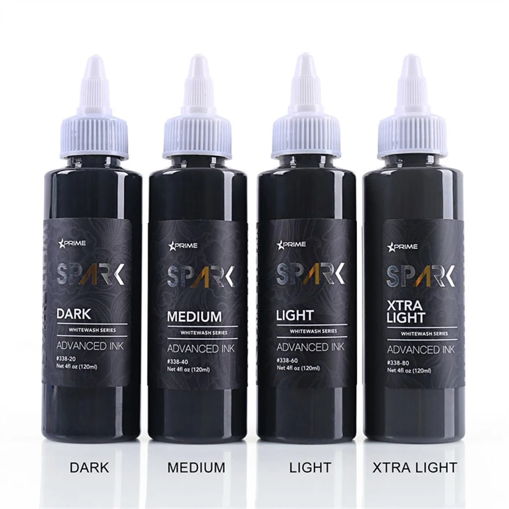 Leadfree Tattoo Ink ชุดล้างสีขาว Spark Tattoo Ink