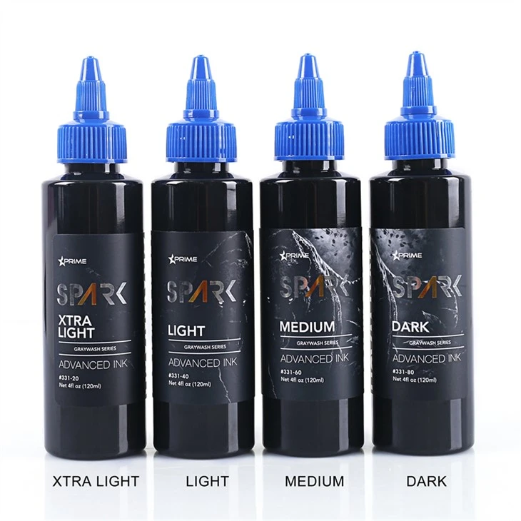 เม็ดสีหมึกสัก Graywash Vegan Tattoo Ink หมึกสัก 4OZ