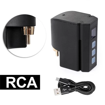 2400mAh RCA Tattoo Power Supply แบตเตอรี่สักไร้สาย