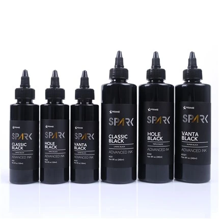4OZ 8OZ Lining Black Triple Black Super Black Spark Tattoo Ink หมึกสักสีดำ