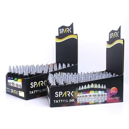 50 ชุดสี Pigments Tattoo Ink หมึกสักมังสวิรัติ Tattoo Ink 30ml