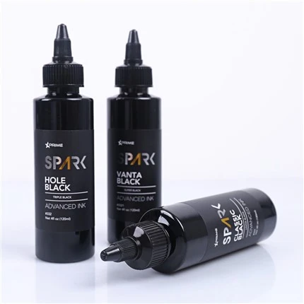 คลาสสิกสีดำ 4OZ Lining Black Ink Series Spark Tattoo Ink หมึกสักแสงสีดำ