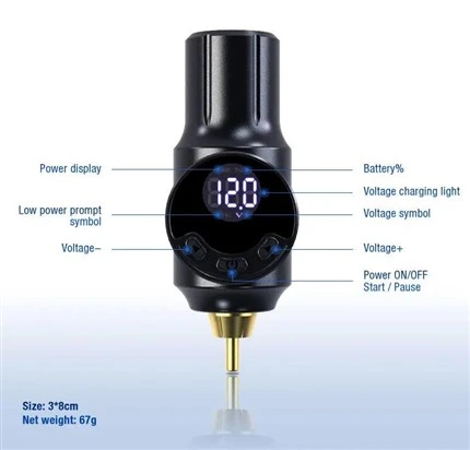 RCA MINI Tattoo แบตเตอรี่ไร้สาย Tattoo Power Supply