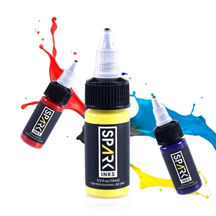 Spark 14 สีหมึกสักร่างกายถาวรหมึกสักของแท้ที่ปลอดภัย