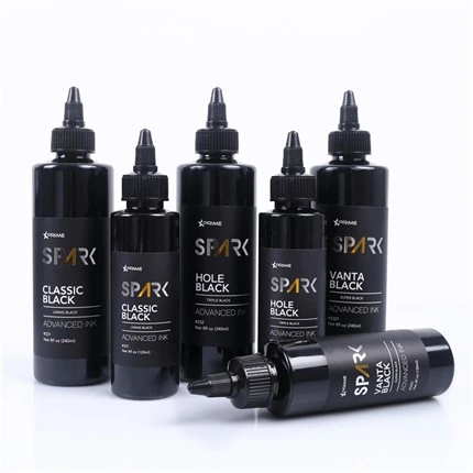 Super Black 8OZ Black Ink Series Vanta Black Spark Tattoo Ink ชุดหมึกสัก
