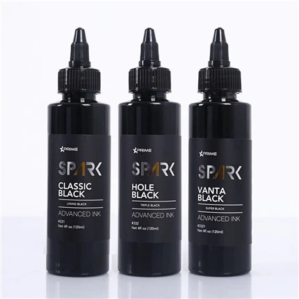 Vanta Black 4OZ Super Black Ink Series Spark Tattoo Ink ชุดหมึกสักมืออาชีพ