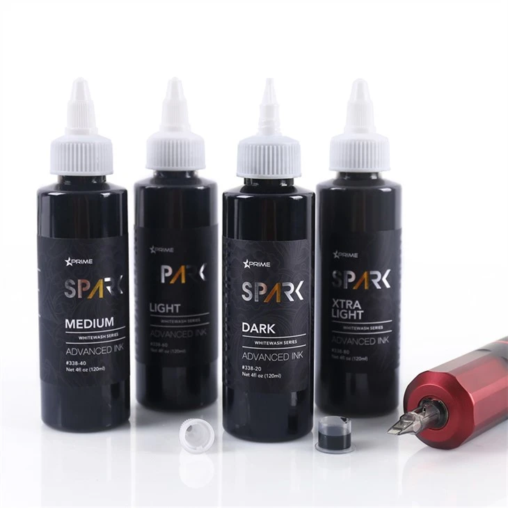 Spark Tattoo Ink หมึกสักมังสวิรัติ White Wash Set
