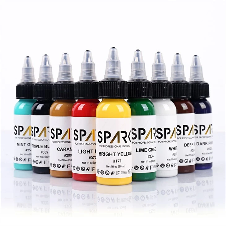 หมึกสัก Real Dark Gloss Black Spark Tattoo Ink