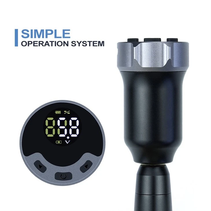 แบตเตอรี่สักไร้สาย RCA ใช้กับเครื่องสักโรตารี 1600mA พาวเวอร์ซัพพลายสัก