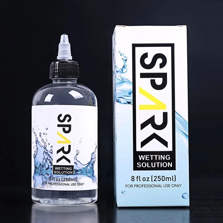 Professional 240ML 8OZ Spark Tattoo Wetting Solution Spark Tattoo ผสม Solution Spark Tattoo Ink