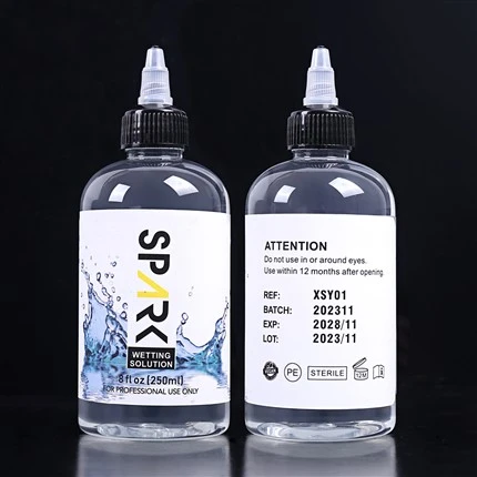 ปราศจากความโหดร้าย 240ML 8OZ Spark Tattoo Wetting Solution Spark Tattoo Mixing Solution Spark Tattoo Ink
