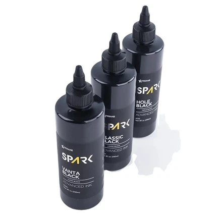 Vanta Black 8OZ 4OZ Super Black Ink Series Spark Tattoo Ink ชุดหมึกสักมืออาชีพ